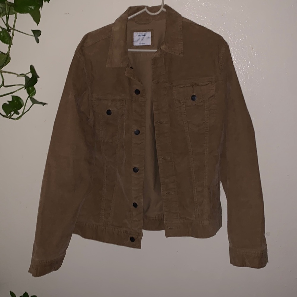 old navy tan denim jacket